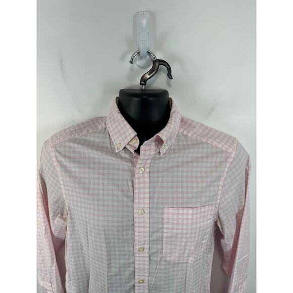 Vineyard Vines OTG Performance Dress Shirt Pink Plaid Size XS Mens brrr fabric - Picture 8 of 11